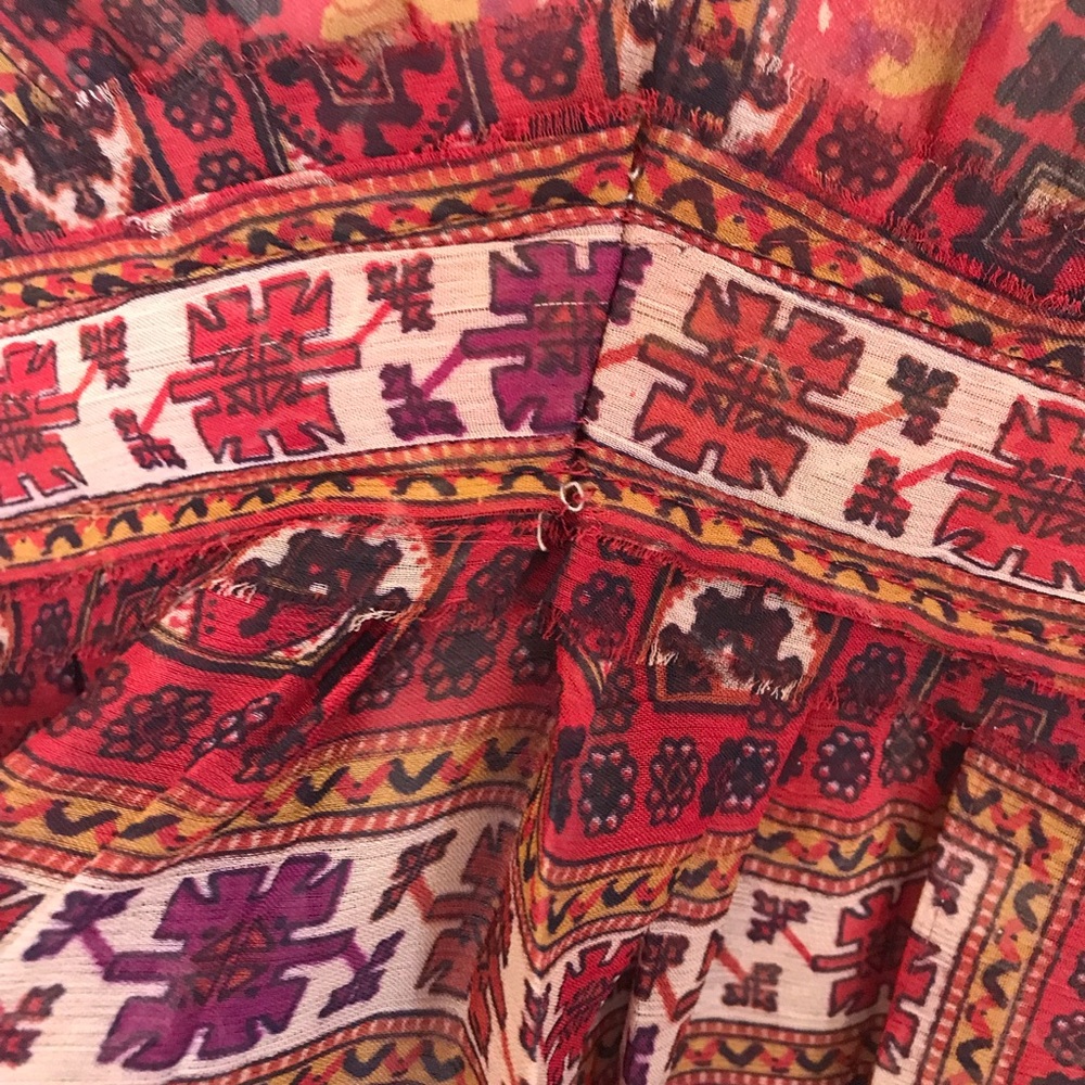 Ranna Gill Anthropologie Red Boho Maxi size 0 - Picture 6 of 6